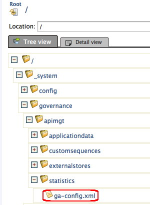 ga-config file