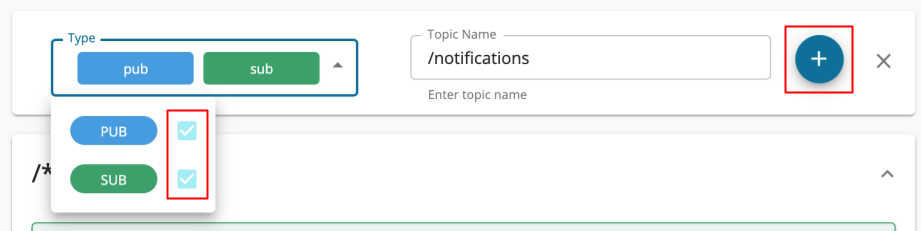 WebSocket API Add Topic