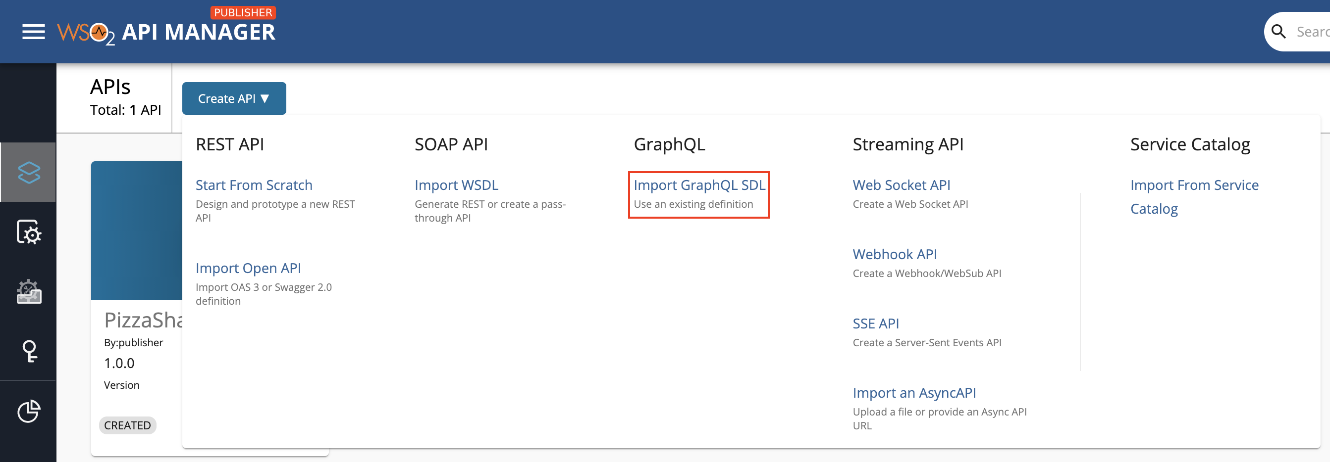 Create GraphQL Schema Option