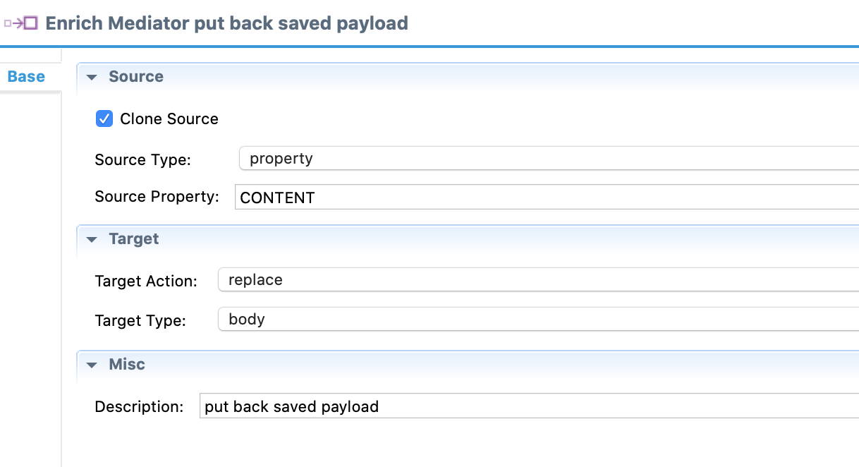 enrich - put back payload