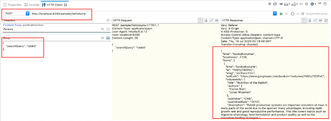 JSON Response
