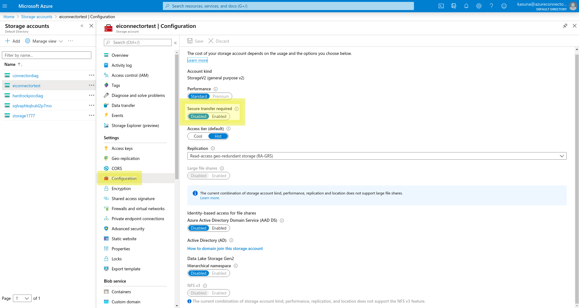 Copy access keys
