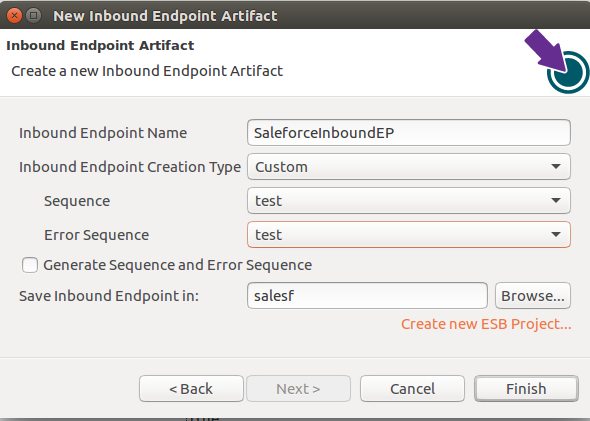 Creating inbound endpoint