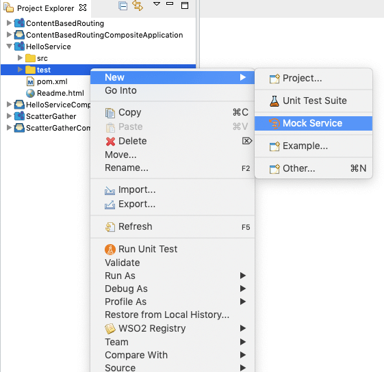 Create Mock Service