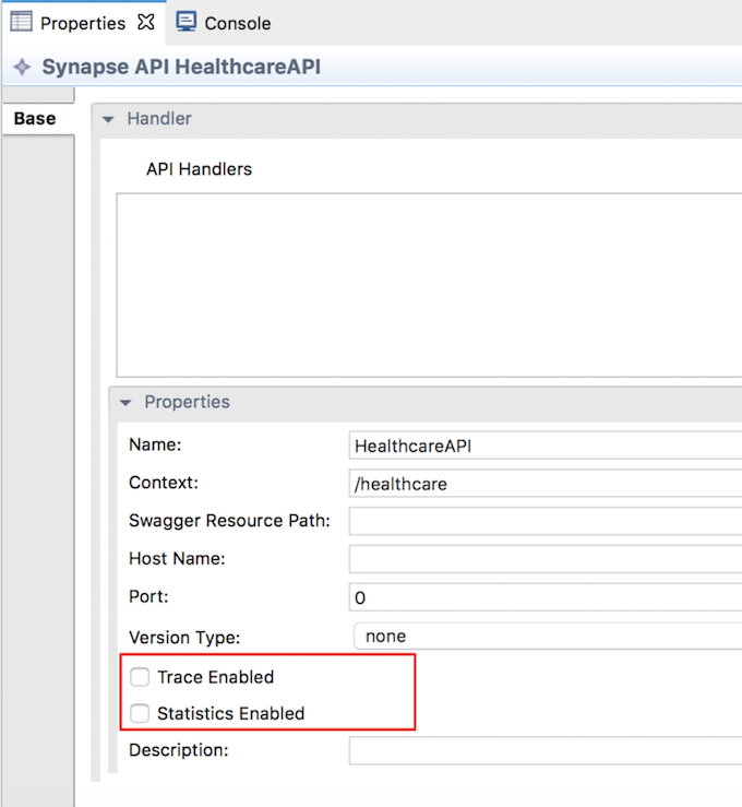 rest api properties