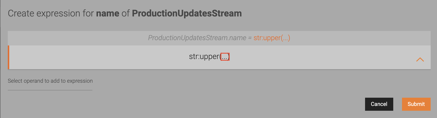 Select Attribute for Function