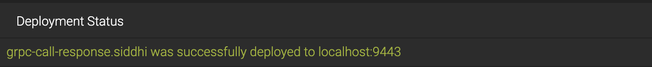 Deployment Status