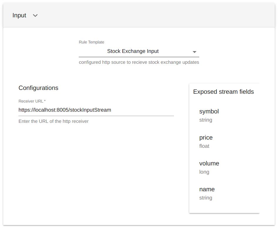 Input Details