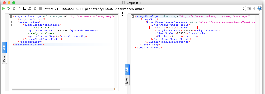 Make Dummy SOAP Request