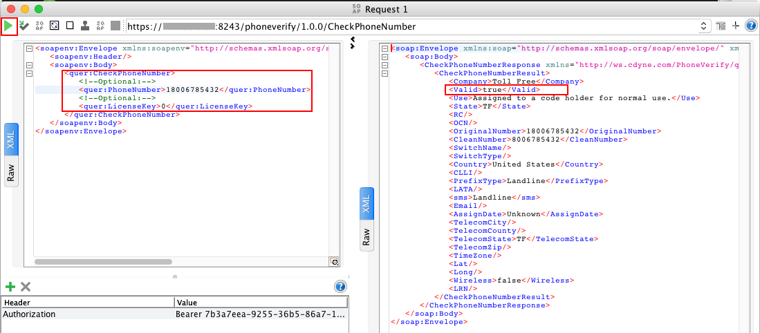 Make Valid SOAP Request
