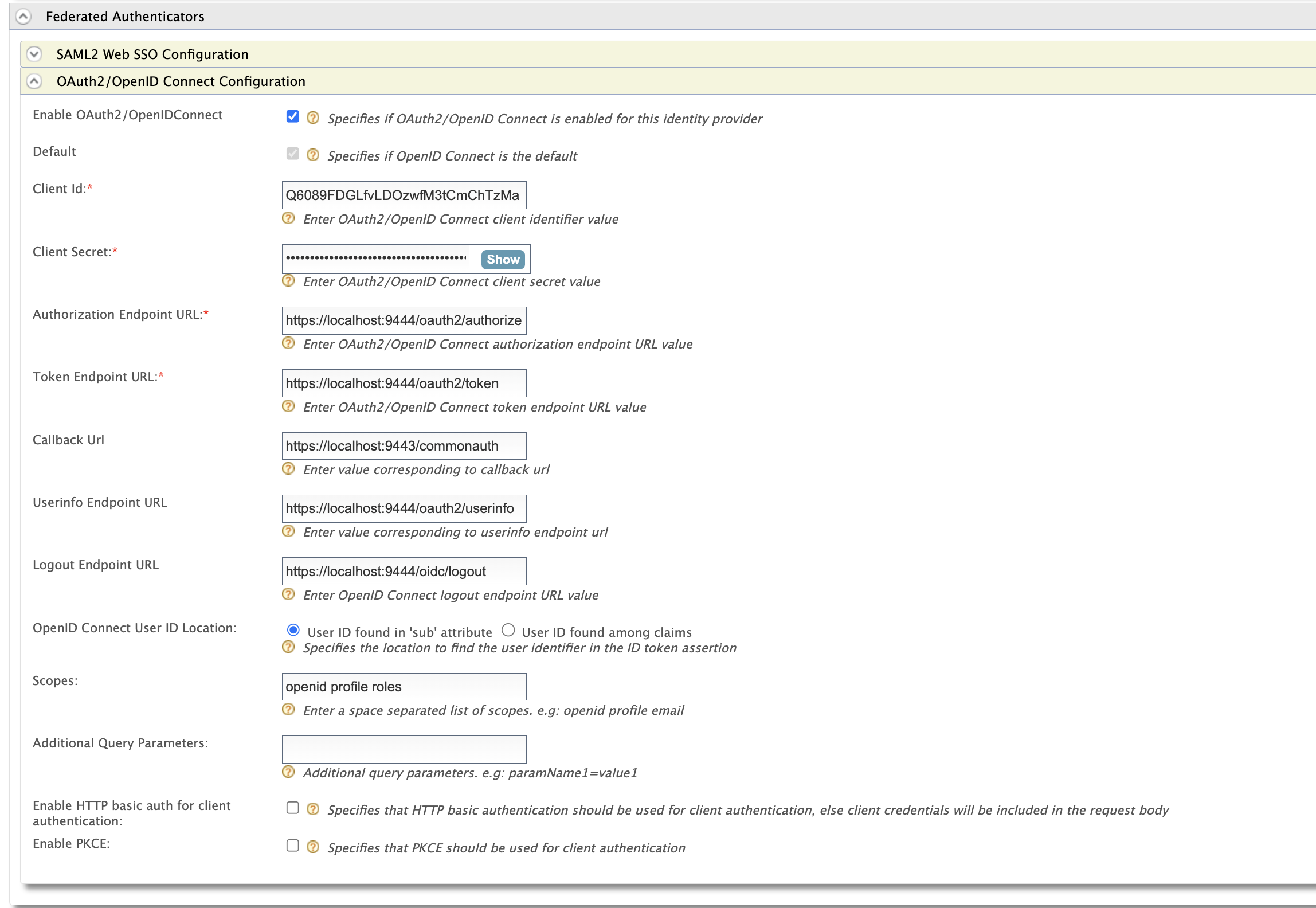 Federated authenticator
