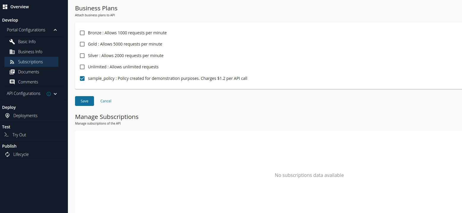 Select business plan