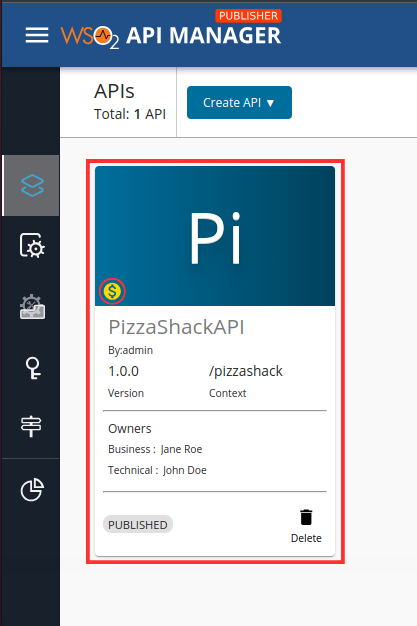 API with Business Info