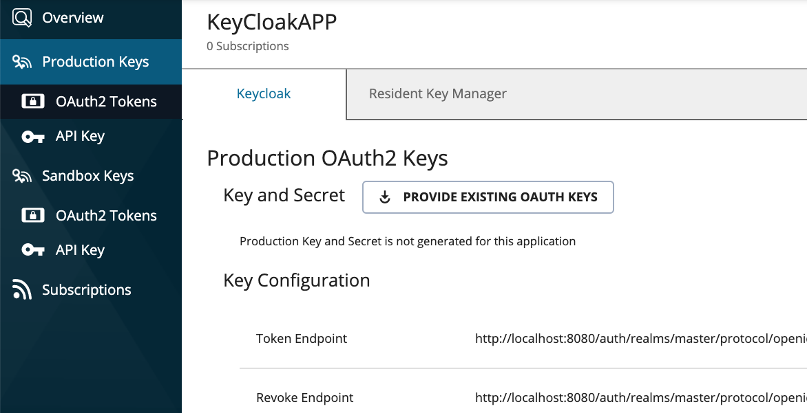 Keycloak application