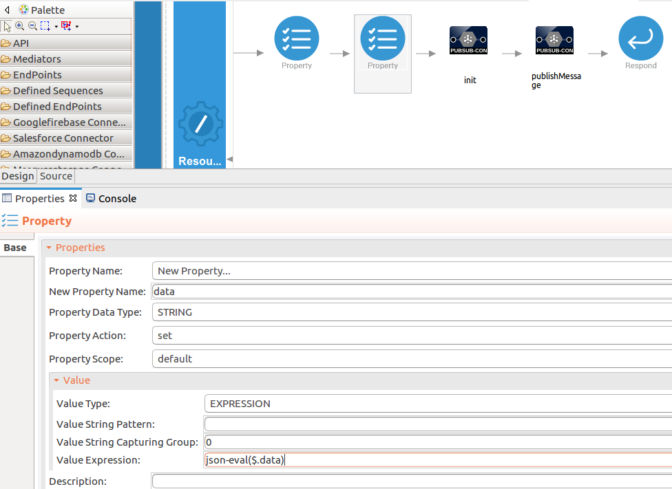 Add values to the data operation