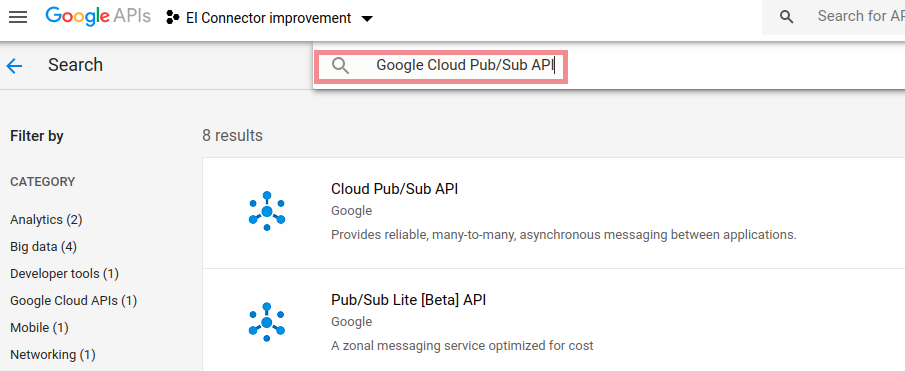 Pubsub API