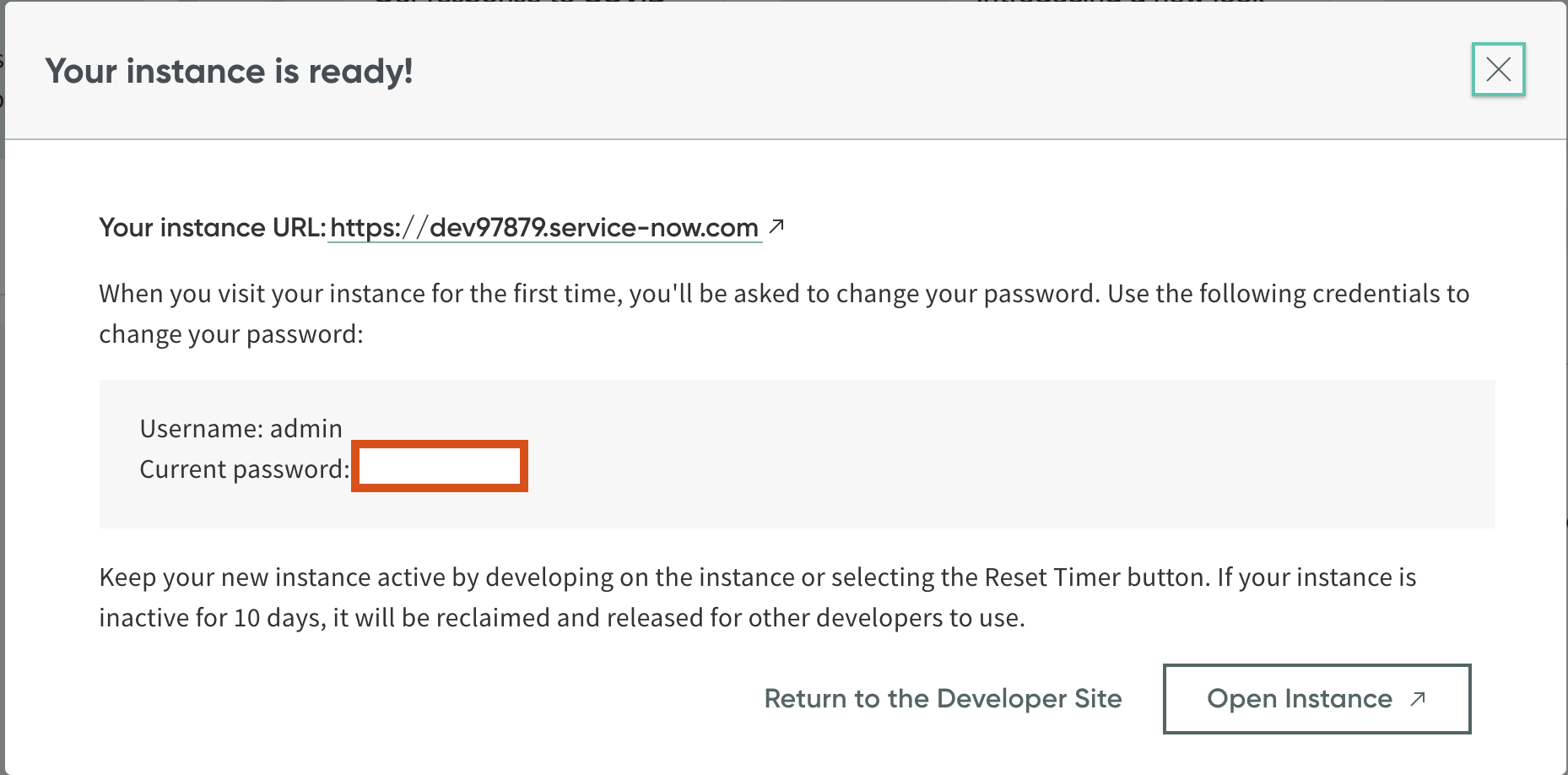 Instance Details