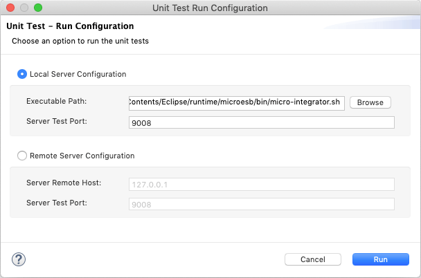 Run Configuration