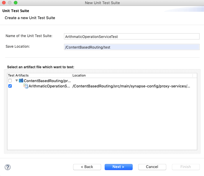 Fill Unit Test Suite Details