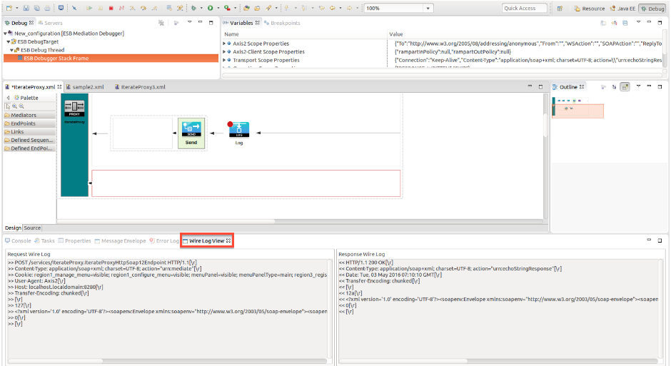 using wire logs