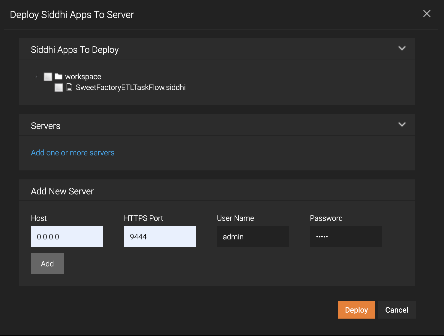 Adding a New Server