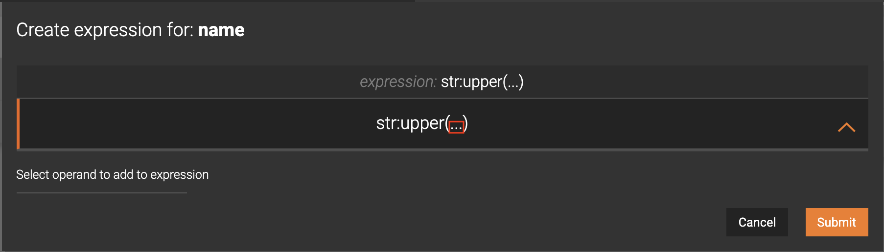 Select Attribute for Function
