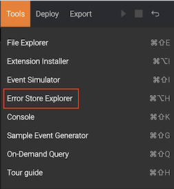 Access Error Store