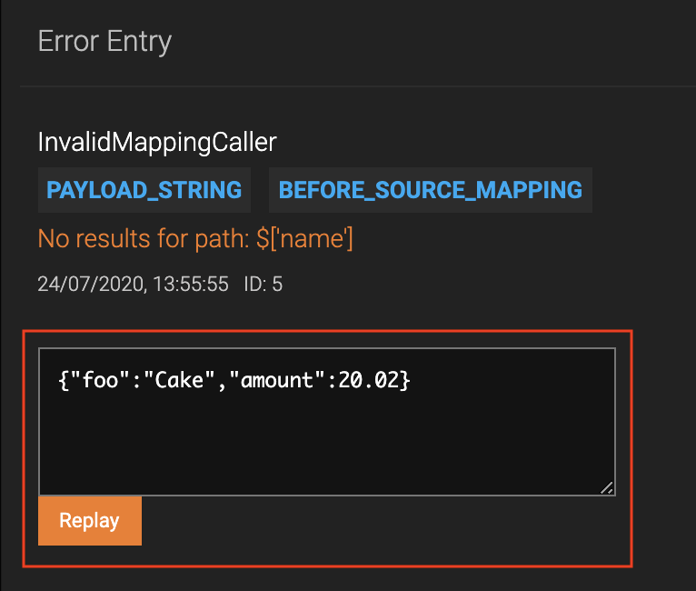 Correct and Replay Event